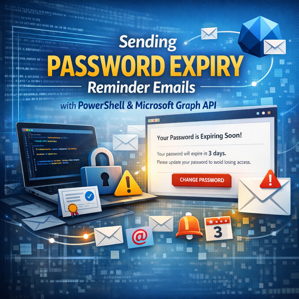 How to Send Password Expiry Reminder Emails with PowerShell and Microsoft Graph API (Certificate Auth)