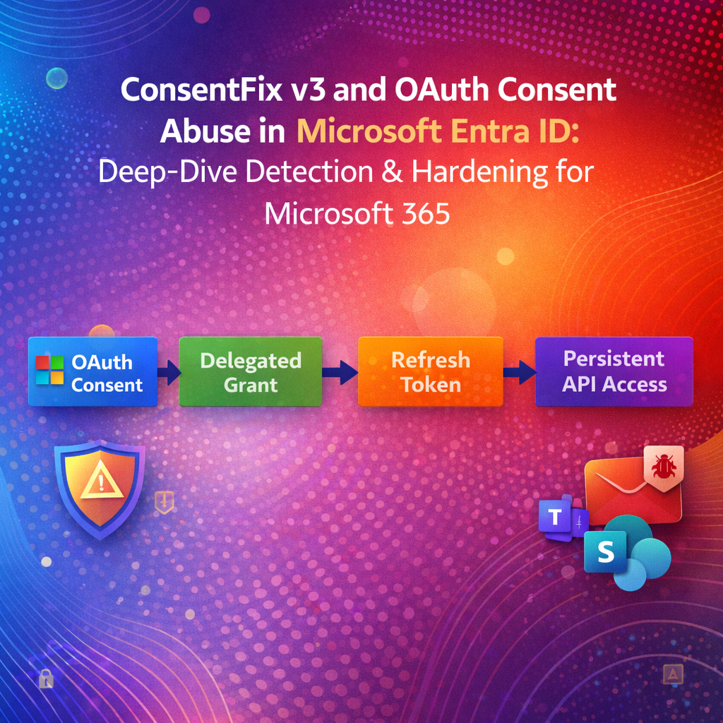 ConsentFix v3 and OAuth Consent Abuse in Microsoft Entra ID: Deep‑Dive Detection & Hardening for Microsoft 365